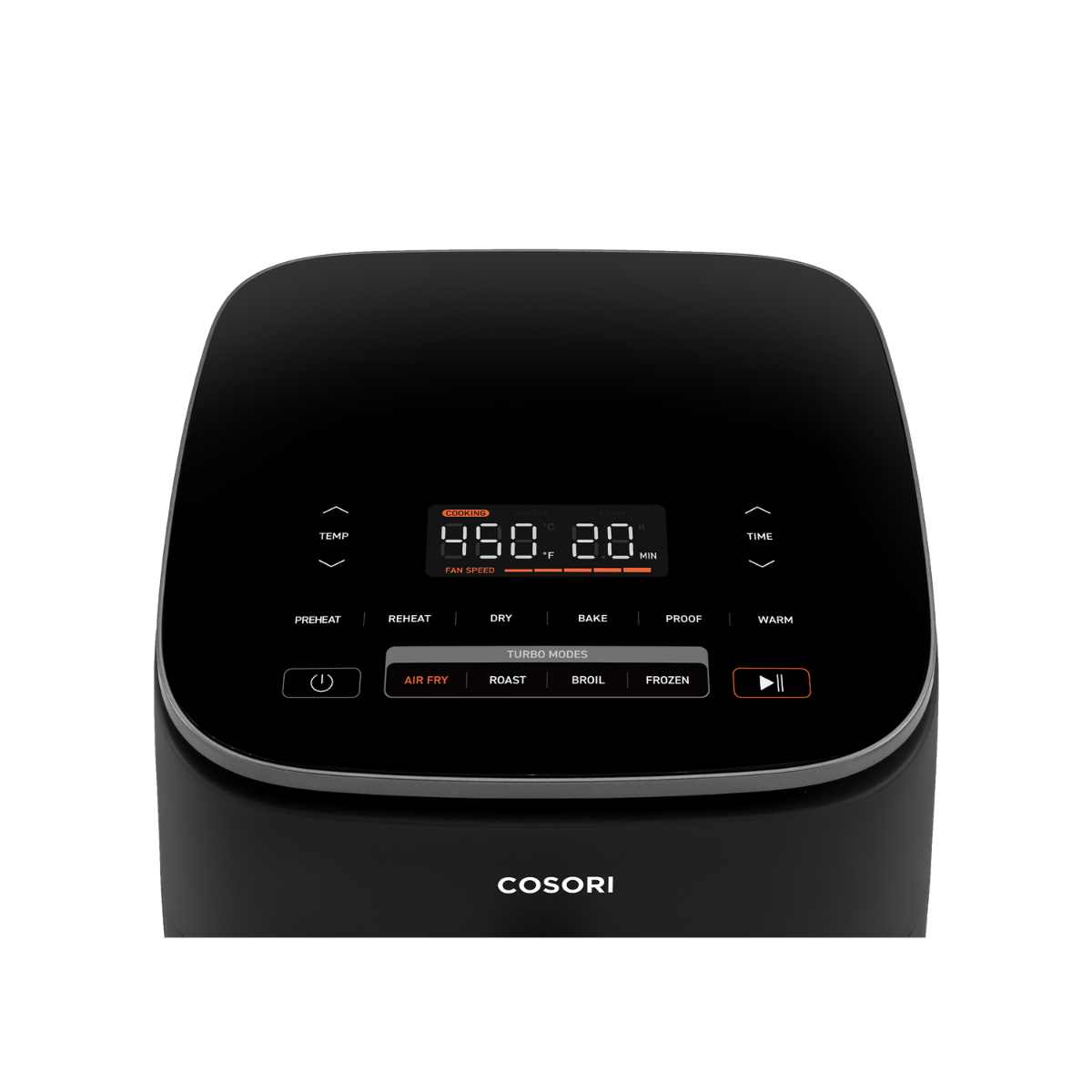 Cosori TurboBlaze air fryer control panel