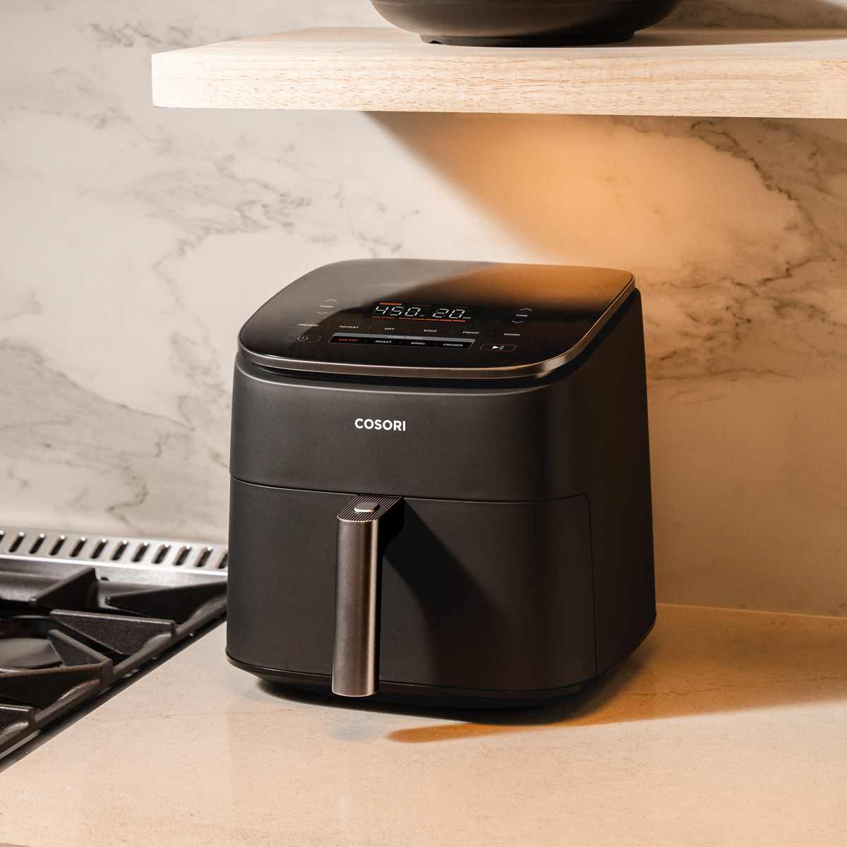 Cosori TurboBlaze air fryer on a kitchen counter